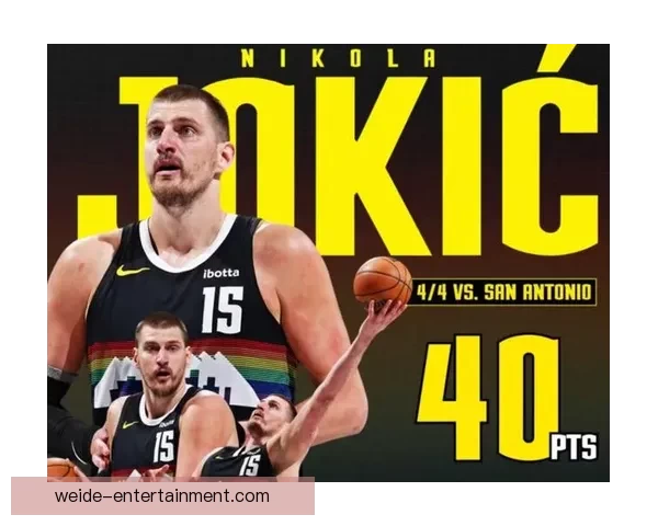 约基奇创历史新纪录 单场40分13助0失误 成NBA首位达成此数据的中锋